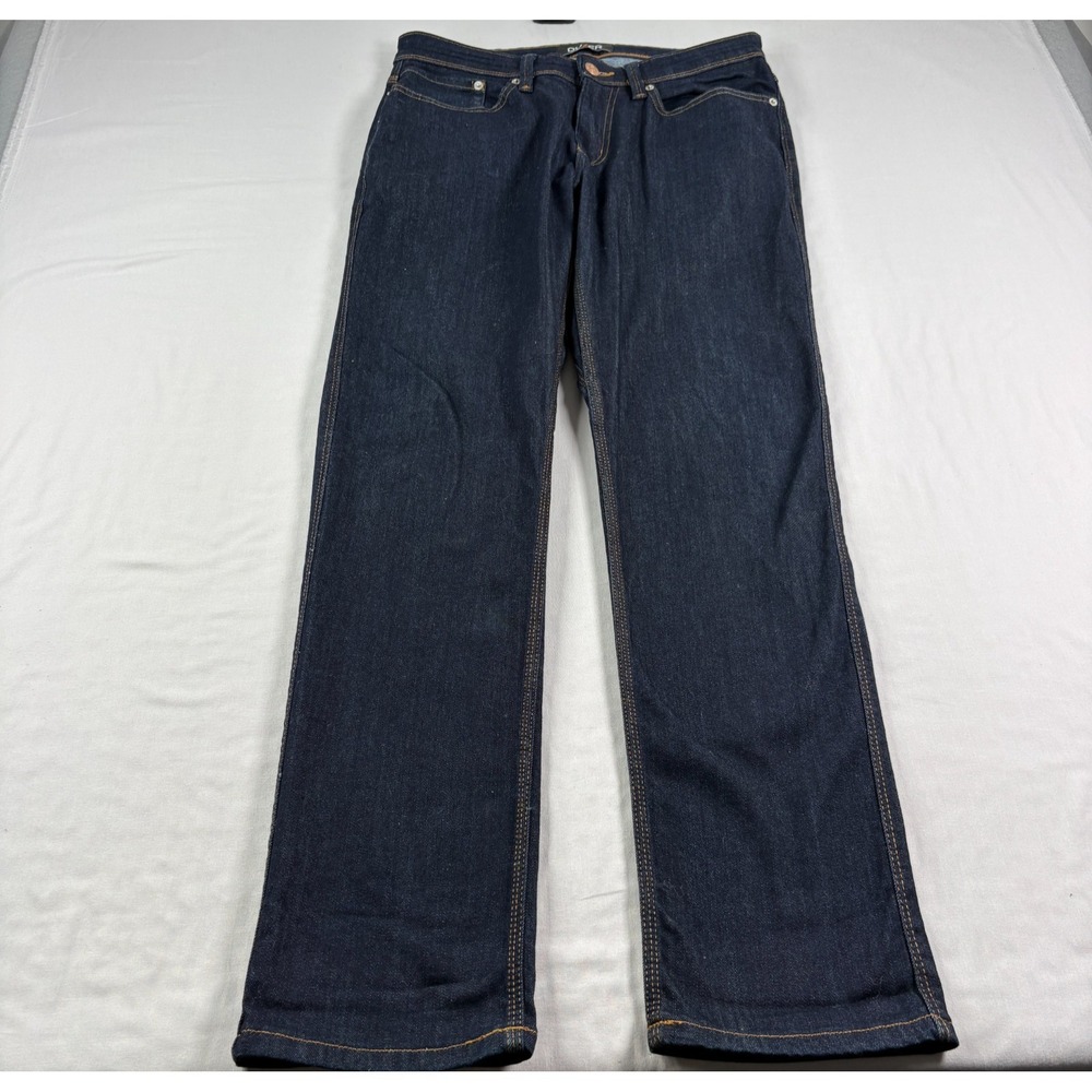 DU/ER Jeans Mens 32x32 Blue Relaxed Tapered Stretch Denim Dark Wash